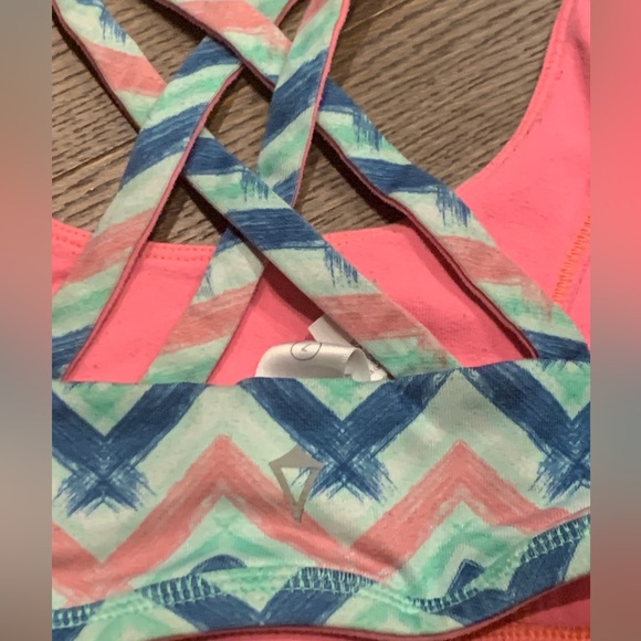 Lululemon Ivivva girls “Vitality Sports Bra” size 7 multicolour - Picture 3 of 5